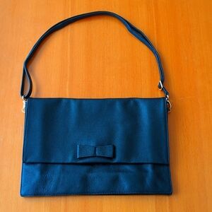 Banana Republic - Elegant Black Leather Purse with FREE gift